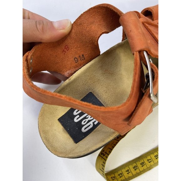 Vintage Chunky Platform Leather Heeled Fisherman Sandals by 9&Co. - Picture 6 of 9